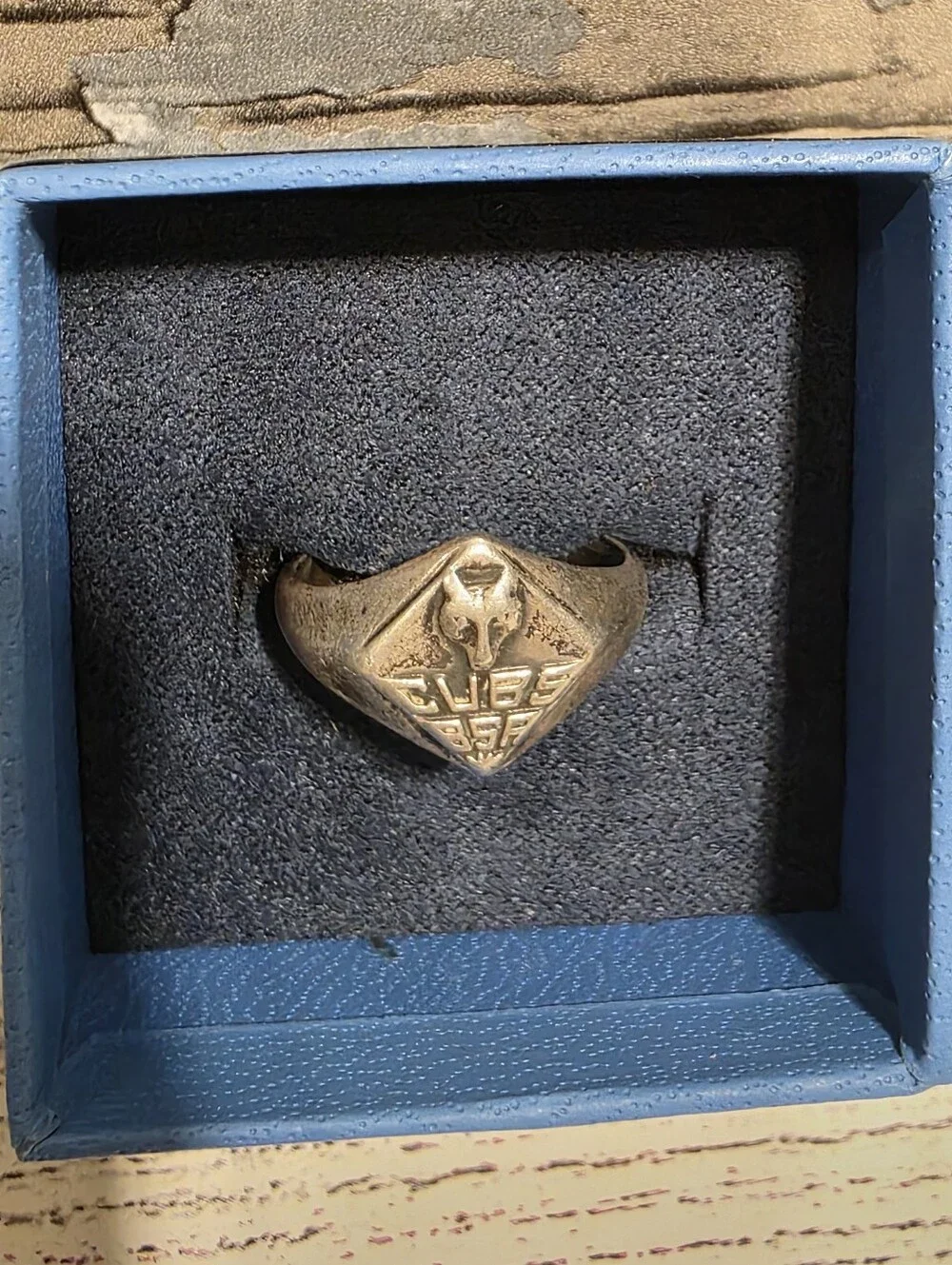 Boy Scouts Of America Vintage Sterling Silver Signet Ring with  Crest